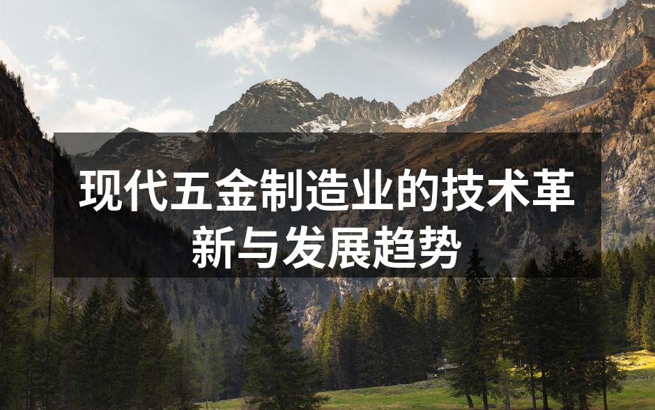 现代五金制造业的技术革新与发展趋势